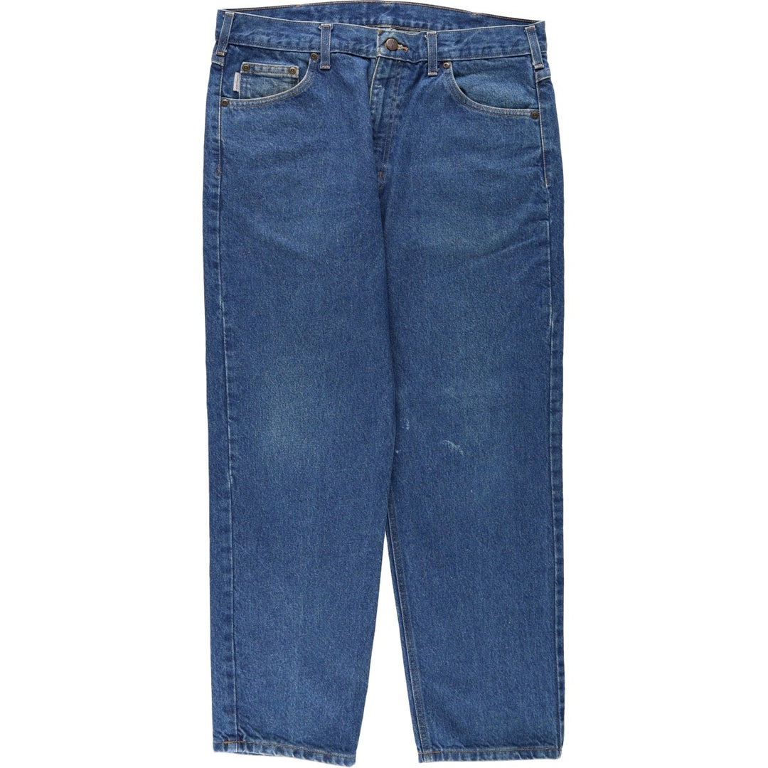 Carhartt Relaxed Fit Tapered Denim Pants for Men, W36 cotton blue type Vintage Second Hand