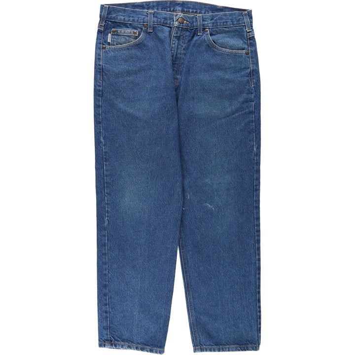 Carhartt Relaxed Fit Tapered Denim Pants for Men, W36 cotton blue type Vintage Second Hand