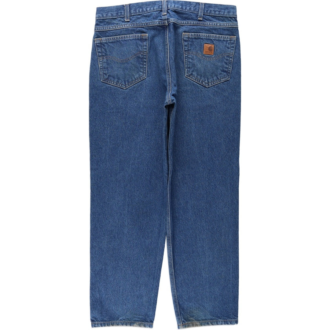Carhartt Relaxed Fit Tapered Denim Pants for Men, W36 cotton blue type Vintage Second Hand