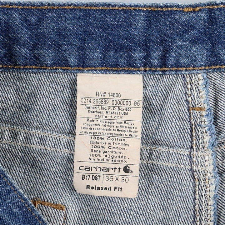 Carhartt Relaxed Fit Tapered Denim Pants for Men, W36 cotton blue type Vintage Second Hand