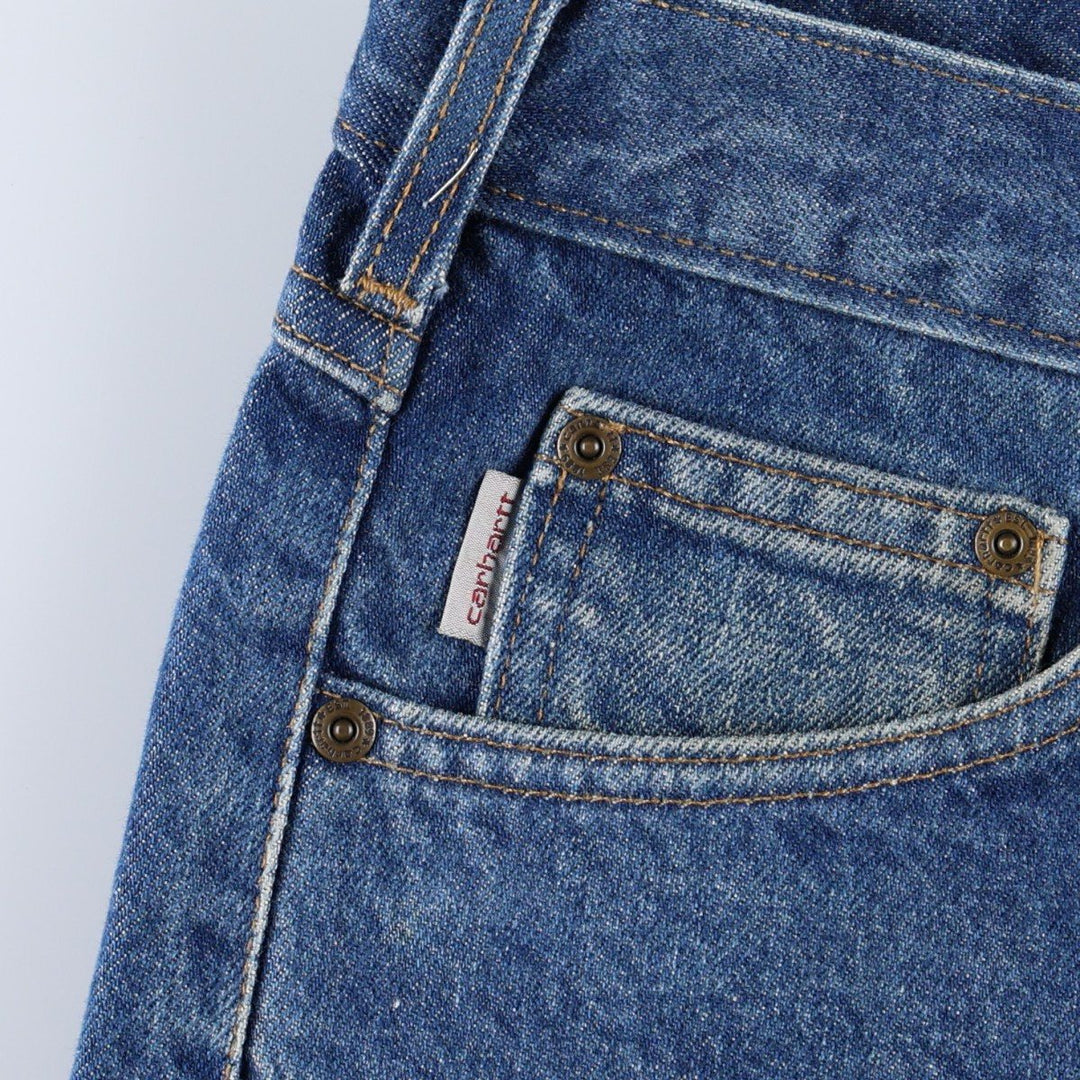 Carhartt Relaxed Fit Tapered Denim Pants for Men, W36 cotton blue type Vintage Second Hand
