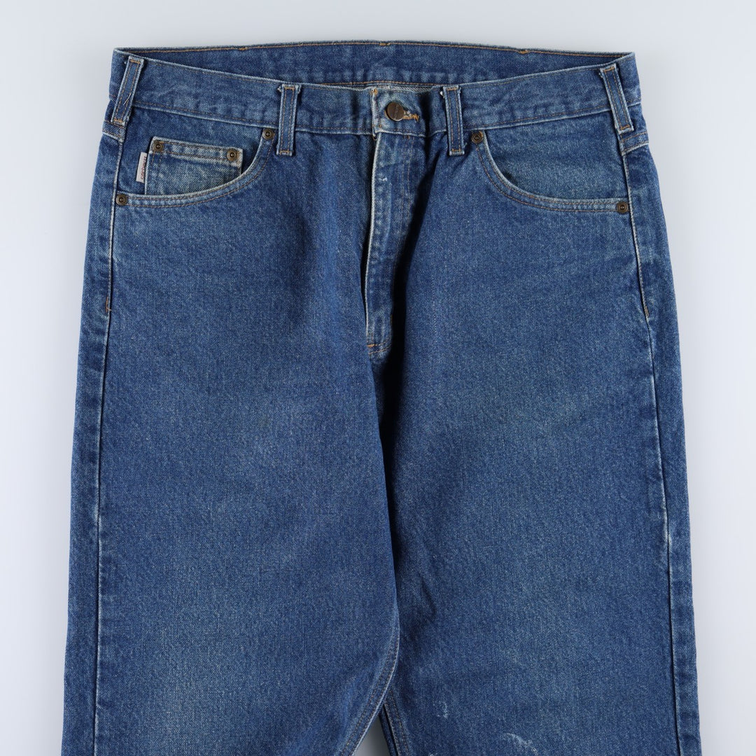 Carhartt Relaxed Fit Tapered Denim Pants for Men, W36 cotton blue type Vintage Second Hand