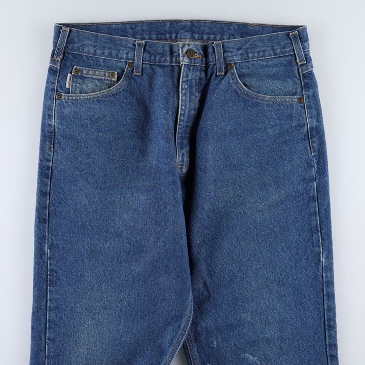 Carhartt Relaxed Fit Tapered Denim Pants for Men, W36 cotton blue type Vintage Second Hand