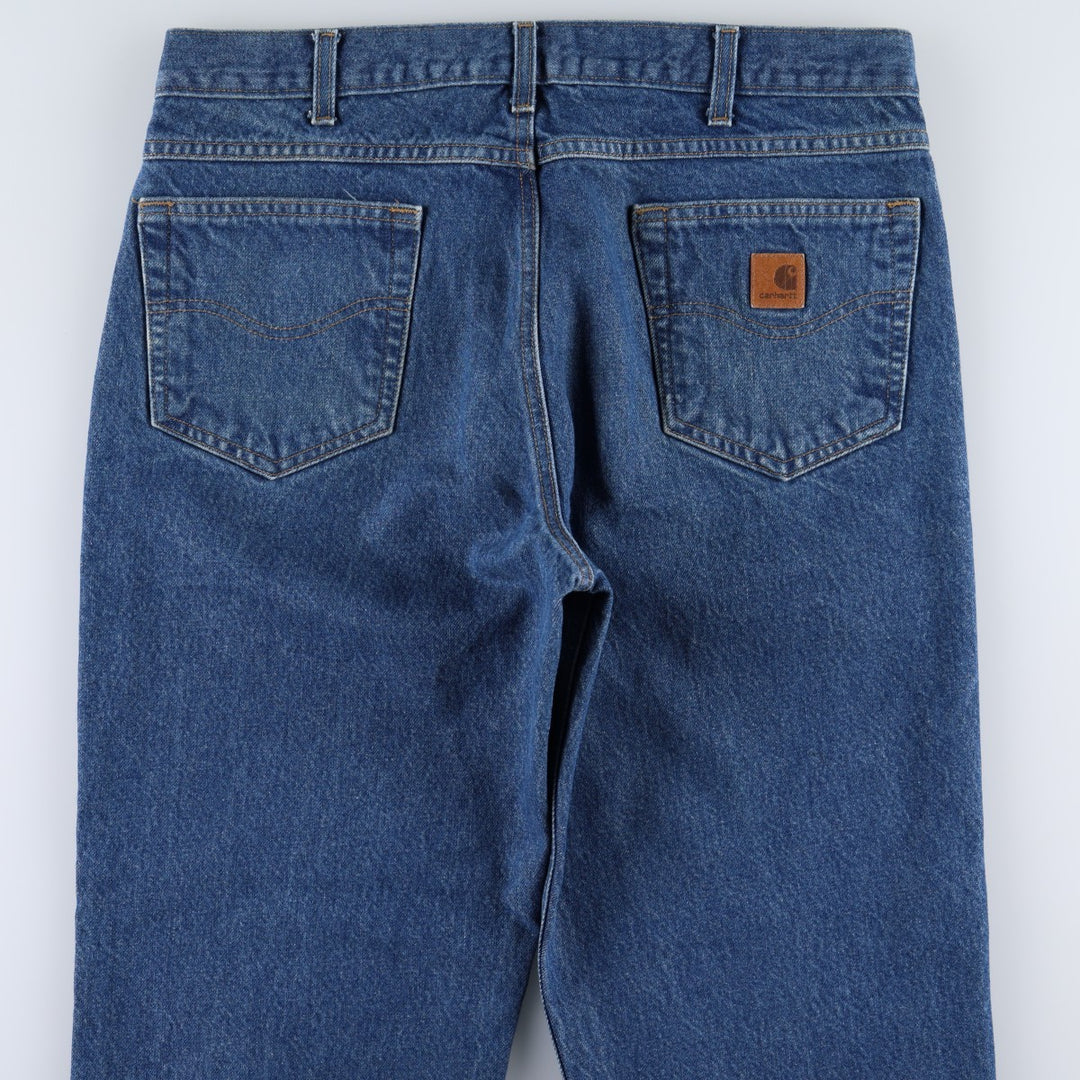 Carhartt Relaxed Fit Tapered Denim Pants for Men, W36 cotton blue type Vintage Second Hand