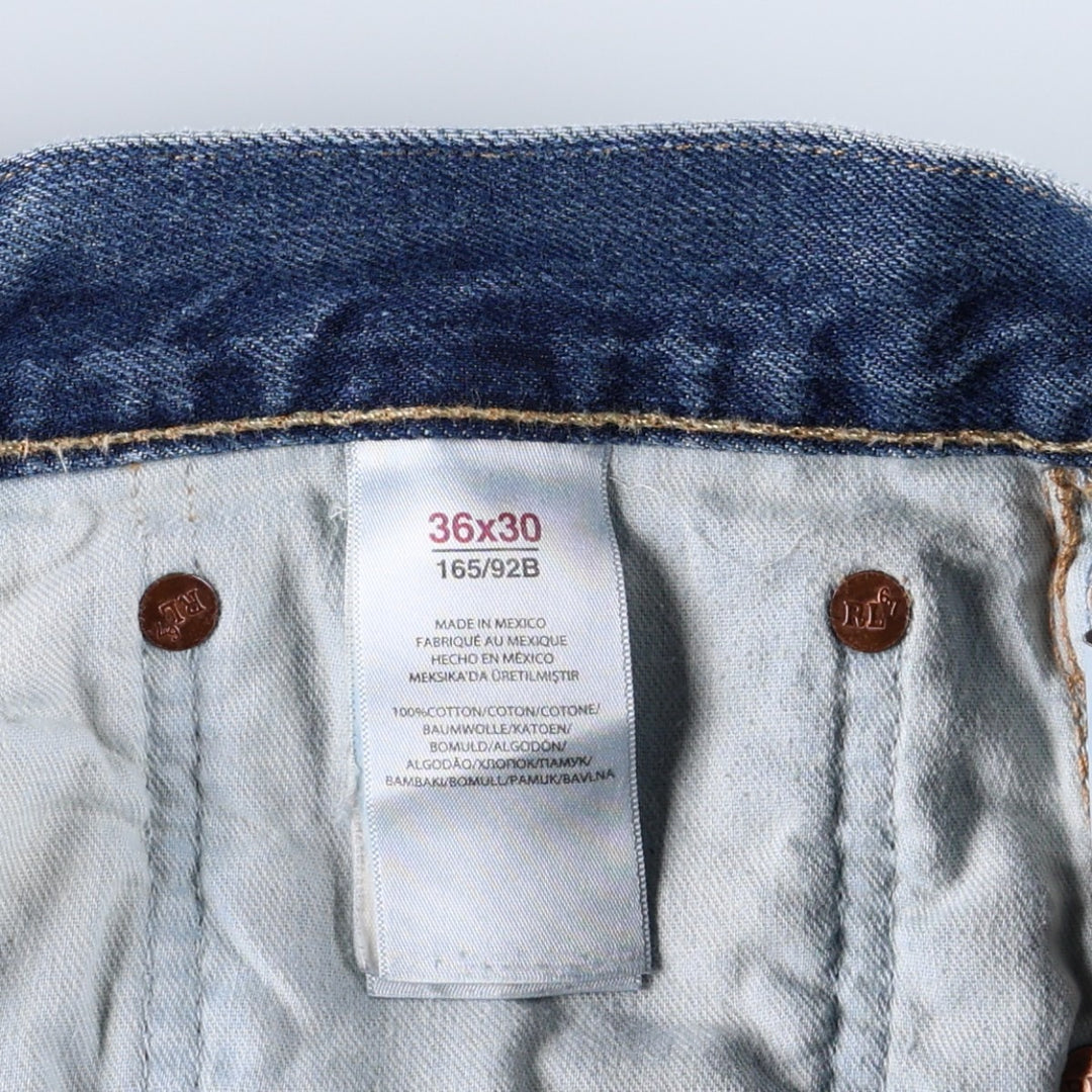 Ralph Lauren POLO RALPH LAUREN CLASSIC FIT Tapered Denim Pants, Men's W38 (approx.) cotton blue type Vintage Second Hand