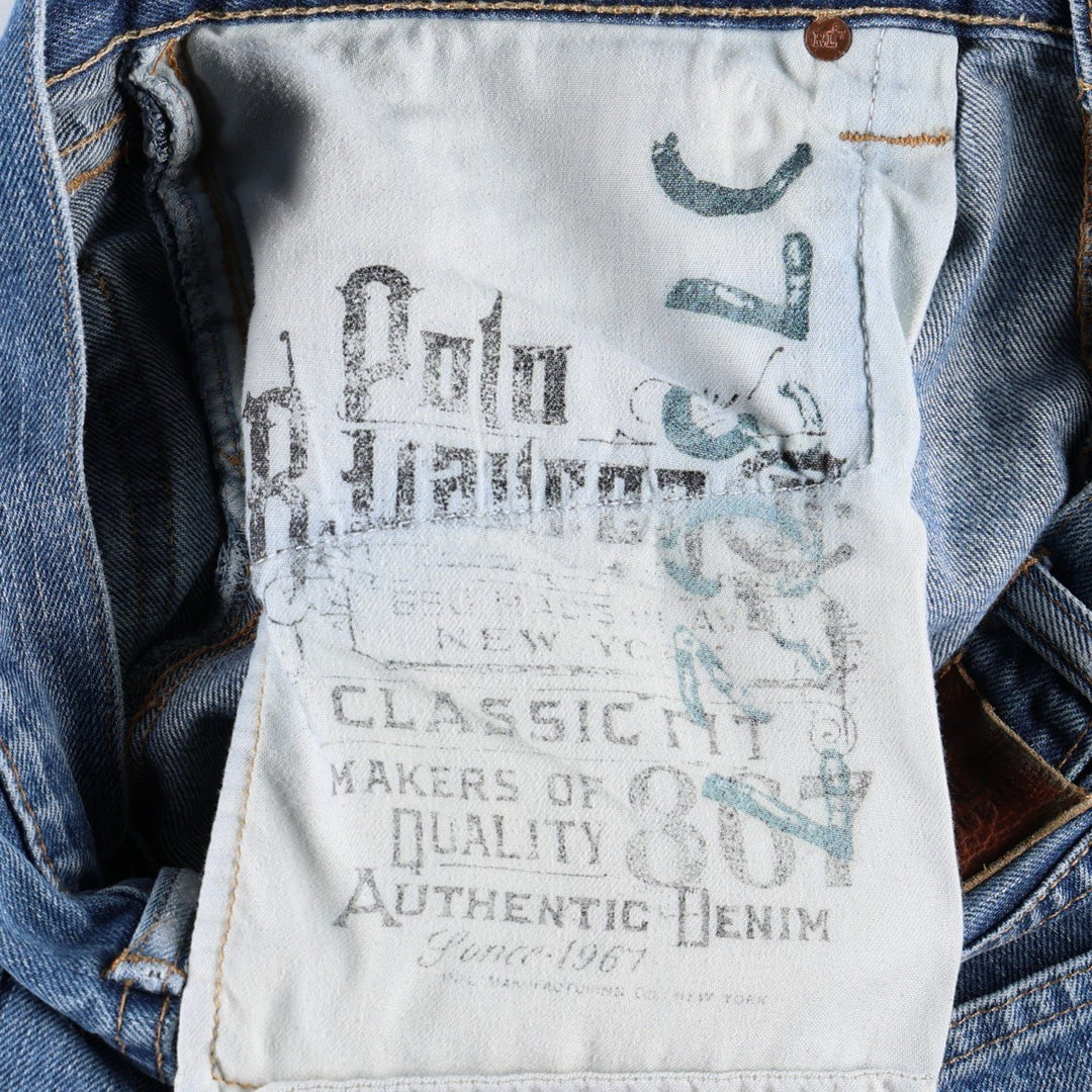 Ralph Lauren POLO RALPH LAUREN CLASSIC FIT Tapered Denim Pants, Men's W38 (approx.) cotton blue type Vintage Second Hand