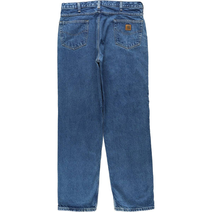 2000'S Carhartt Relaxed Fit Double Face Tapered Denim Pants, Men's W37 (approx.) cotton blue type Vintage Second Hand