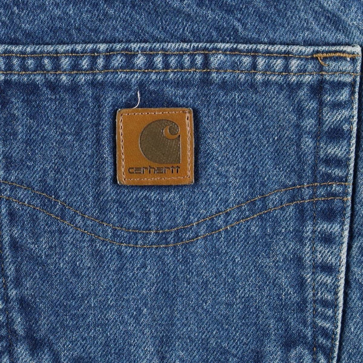 2000'S Carhartt Relaxed Fit Double Face Tapered Denim Pants, Men's W37 (approx.) cotton blue type Vintage Second Hand
