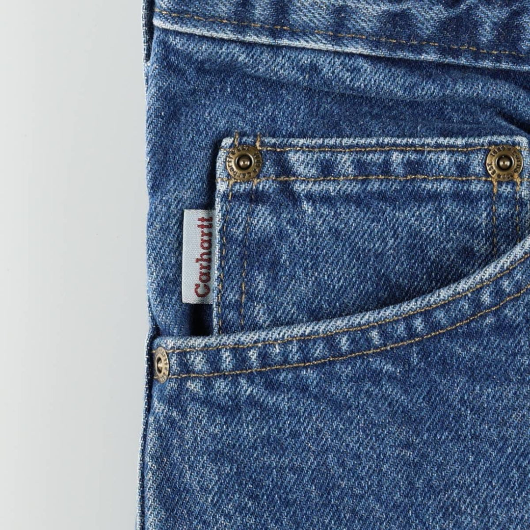 2000'S Carhartt Relaxed Fit Double Face Tapered Denim Pants, Men's W37 (approx.) cotton blue type Vintage Second Hand