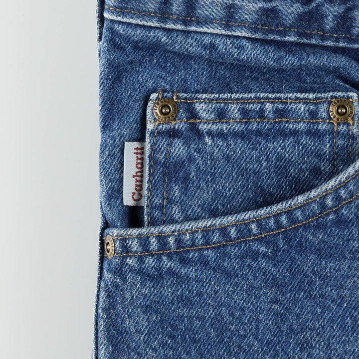 2000'S Carhartt Relaxed Fit Double Face Tapered Denim Pants, Men's W37 (approx.) cotton blue type Vintage Second Hand