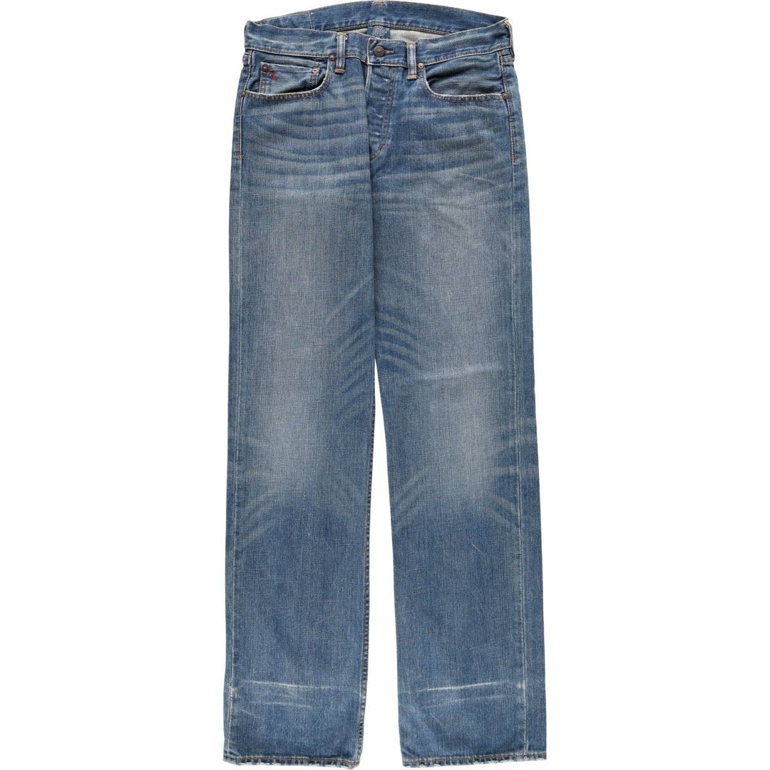 Ralph Lauren Polo Ralph Lauren Straight Denim Pants, Men's Size W33 (approx.) cotton blue type Vintage Second Hand