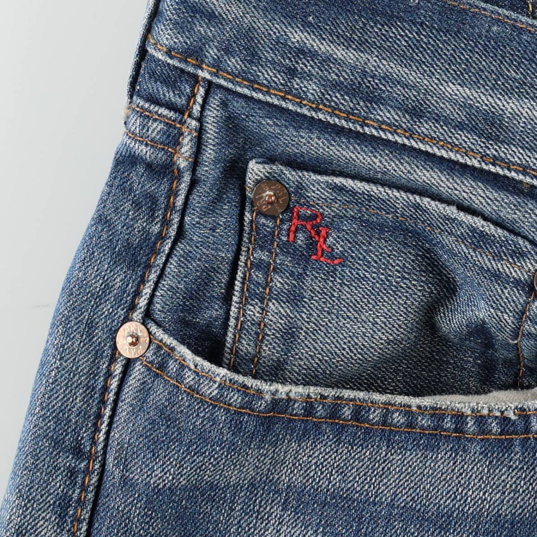 Ralph Lauren Polo Ralph Lauren Straight Denim Pants, Men's Size W33 (approx.) cotton blue type Vintage Second Hand