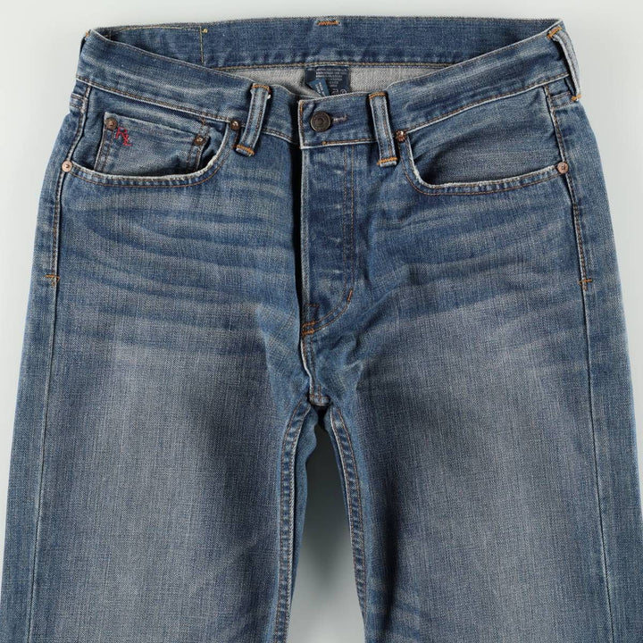 Ralph Lauren Polo Ralph Lauren Straight Denim Pants, Men's Size W33 (approx.) cotton blue type Vintage Second Hand