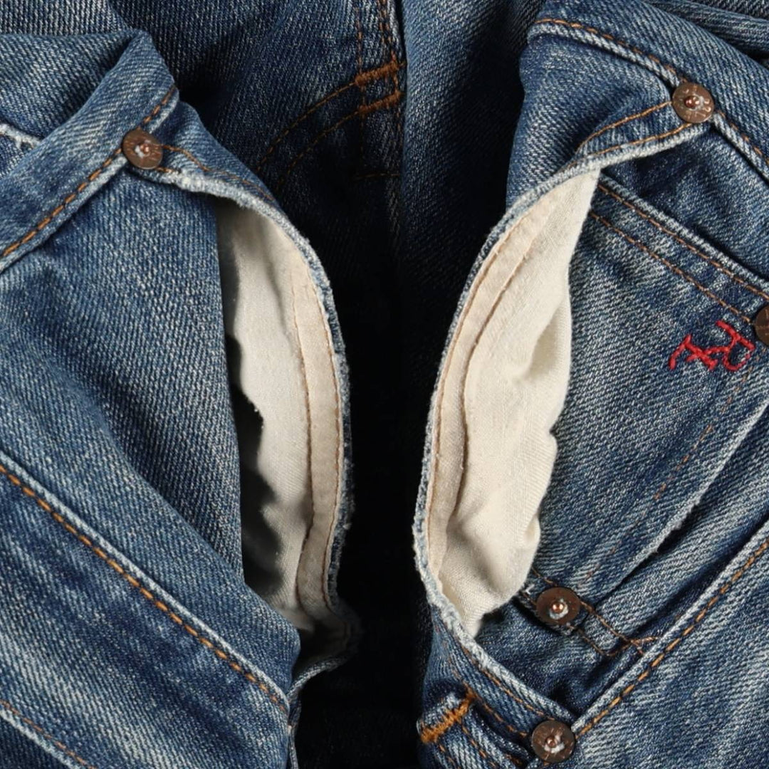 Ralph Lauren Polo Ralph Lauren Straight Denim Pants, Men's Size W33 (approx.) cotton blue type Vintage Second Hand