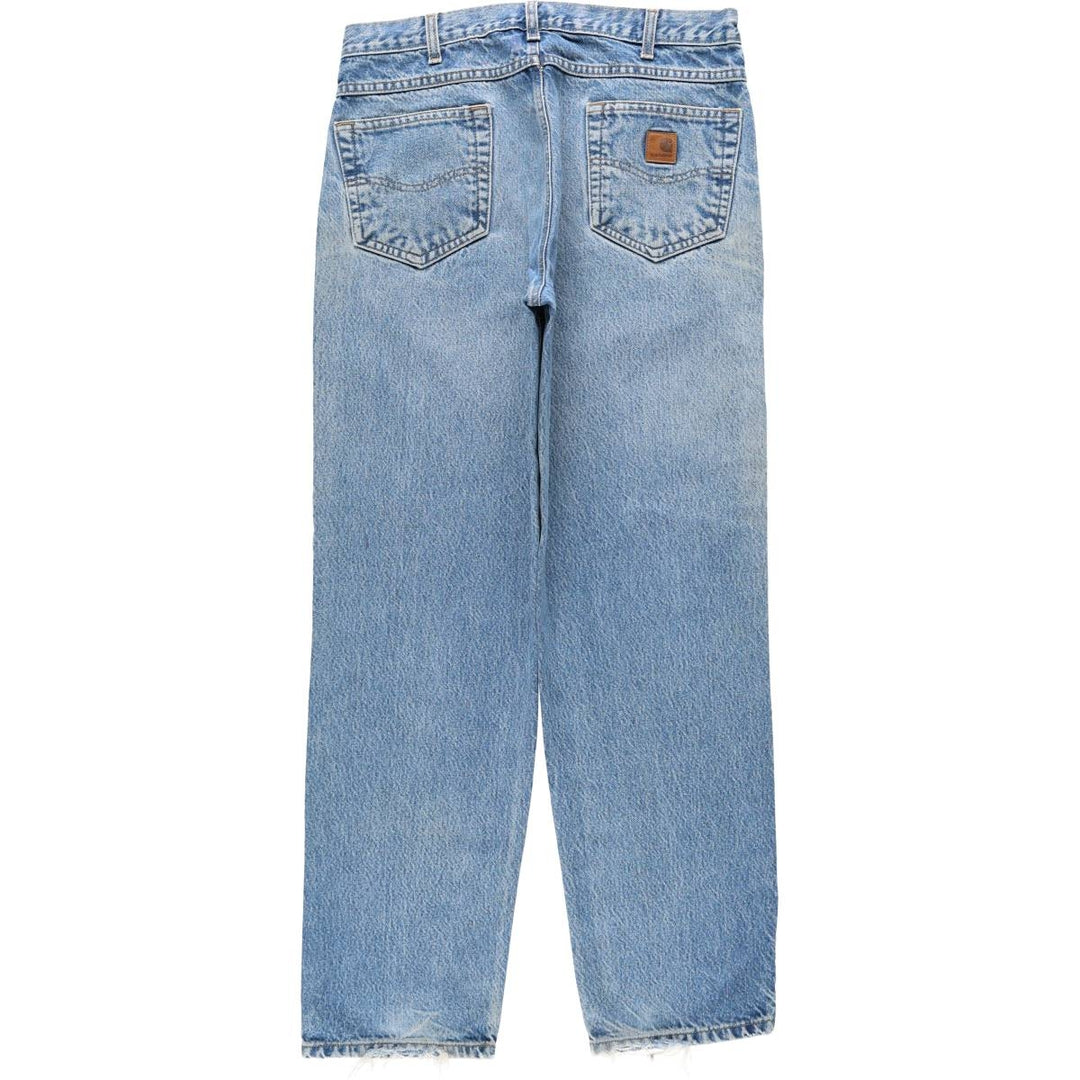 Carhartt Relaxed Fit Tapered Denim Pants for Men, W35 cotton blue type Vintage Second Hand