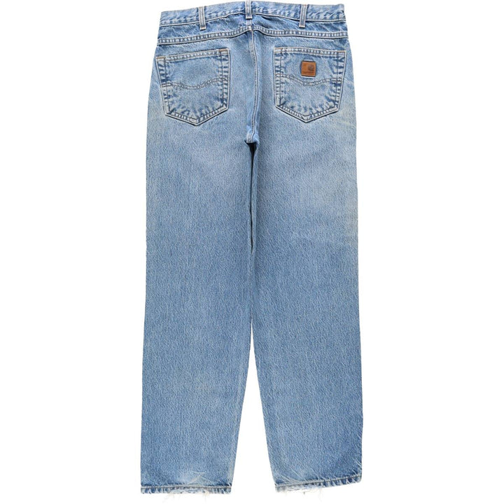 Carhartt Relaxed Fit Tapered Denim Pants for Men, W35 cotton blue type Vintage Second Hand