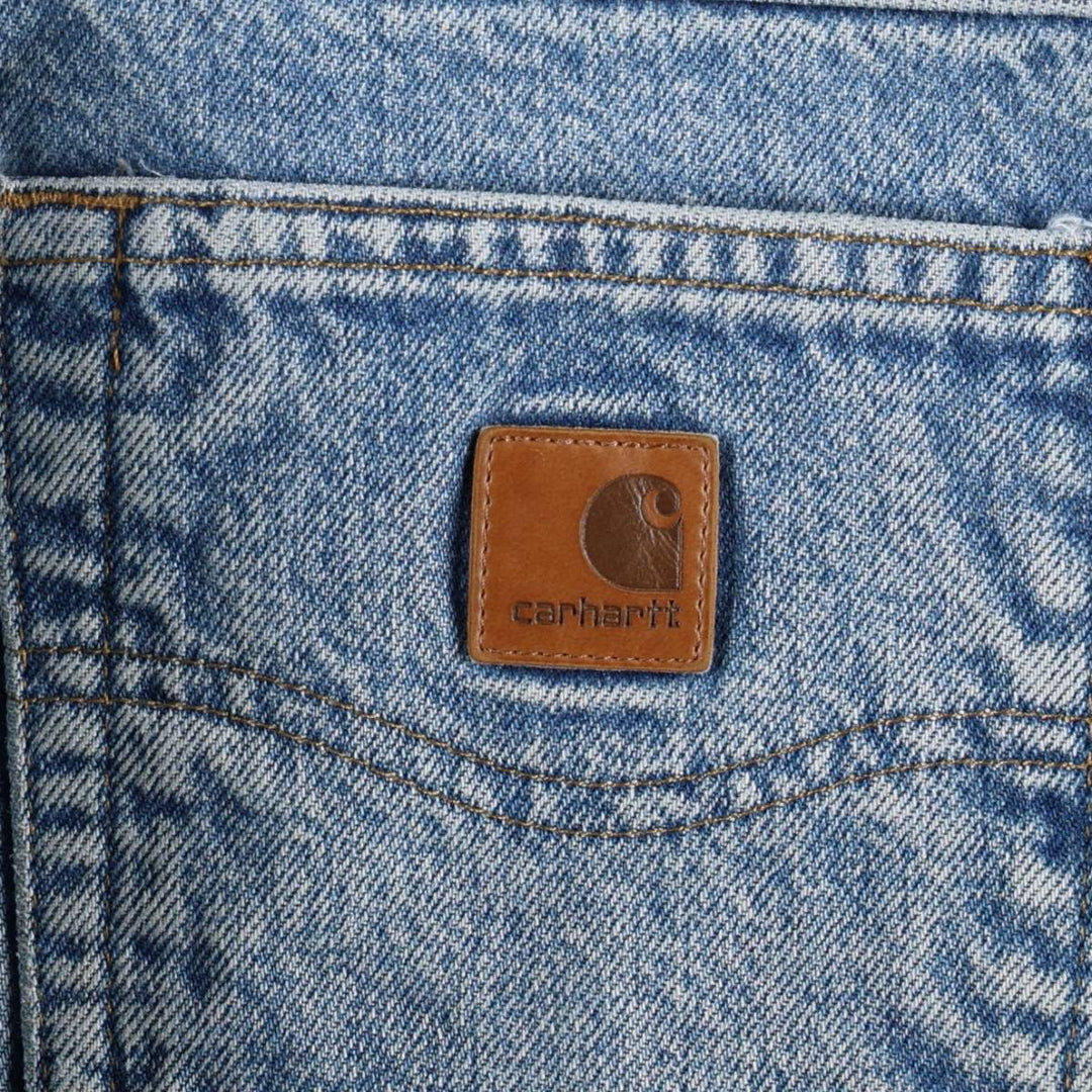 Carhartt Relaxed Fit Tapered Denim Pants for Men, W35 cotton blue type Vintage Second Hand
