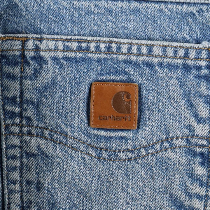 Carhartt Relaxed Fit Tapered Denim Pants for Men, W35 cotton blue type Vintage Second Hand