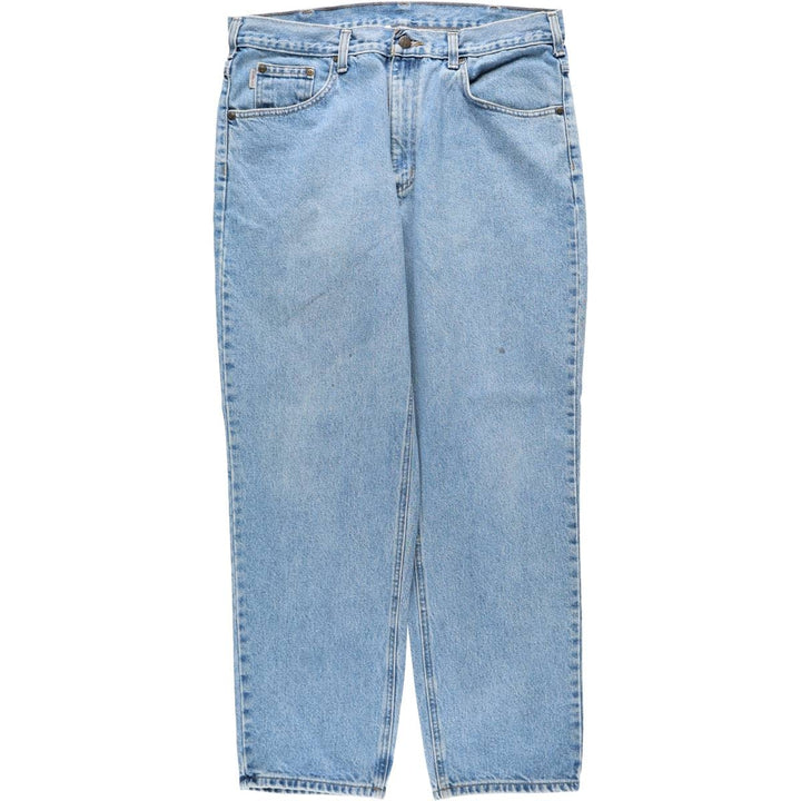 2000'S Carhartt Dungaree Fit Tapered Denim Pants, Men's W35 (approx.) cotton blue type Vintage Second Hand