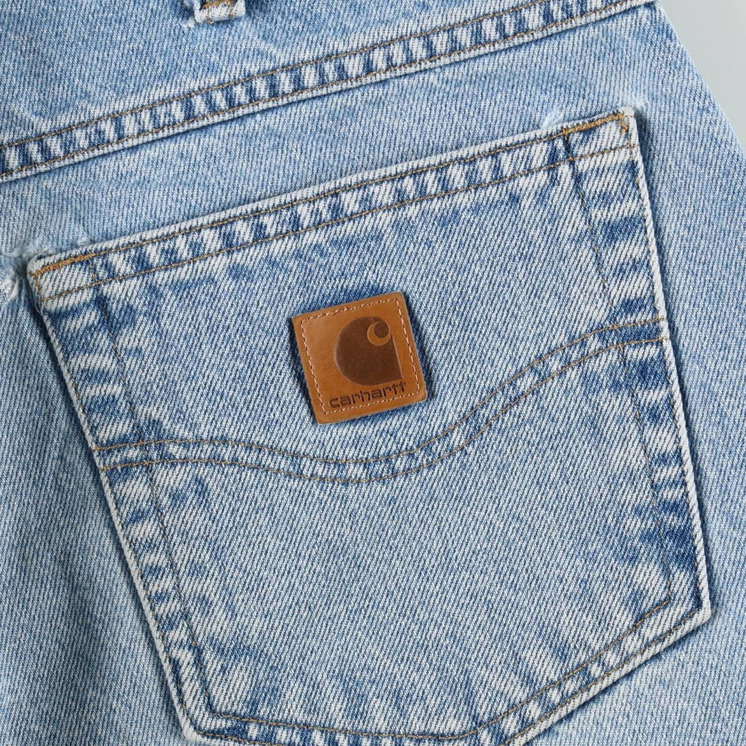 2000'S Carhartt Dungaree Fit Tapered Denim Pants, Men's W35 (approx.) cotton blue type Vintage Second Hand