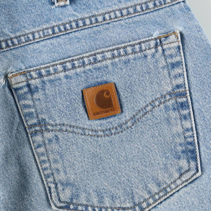 2000'S Carhartt Dungaree Fit Tapered Denim Pants, Men's W35 (approx.) cotton blue type Vintage Second Hand