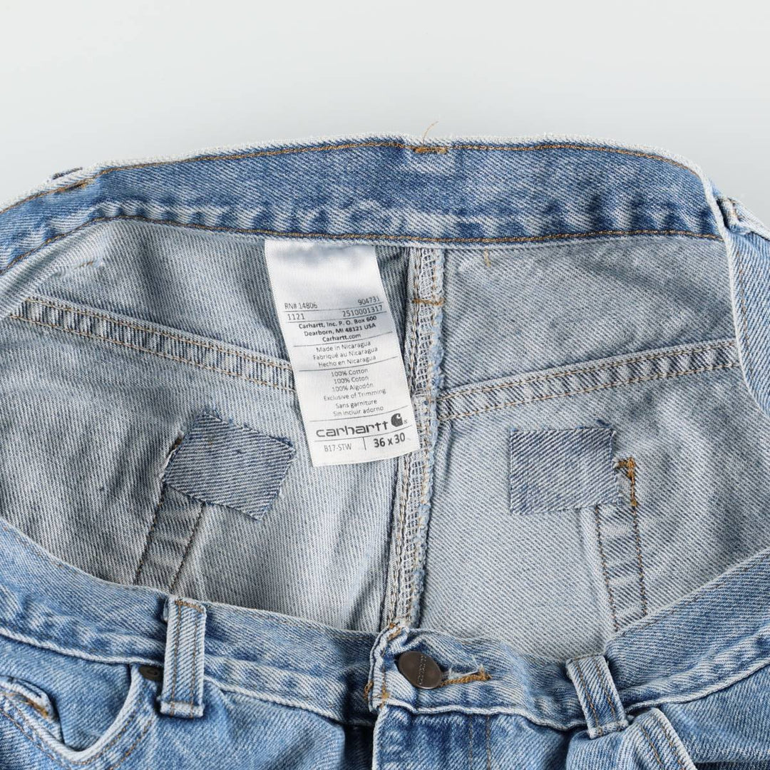 2000'S Carhartt Dungaree Fit Tapered Denim Pants, Men's W35 (approx.) cotton blue type Vintage Second Hand