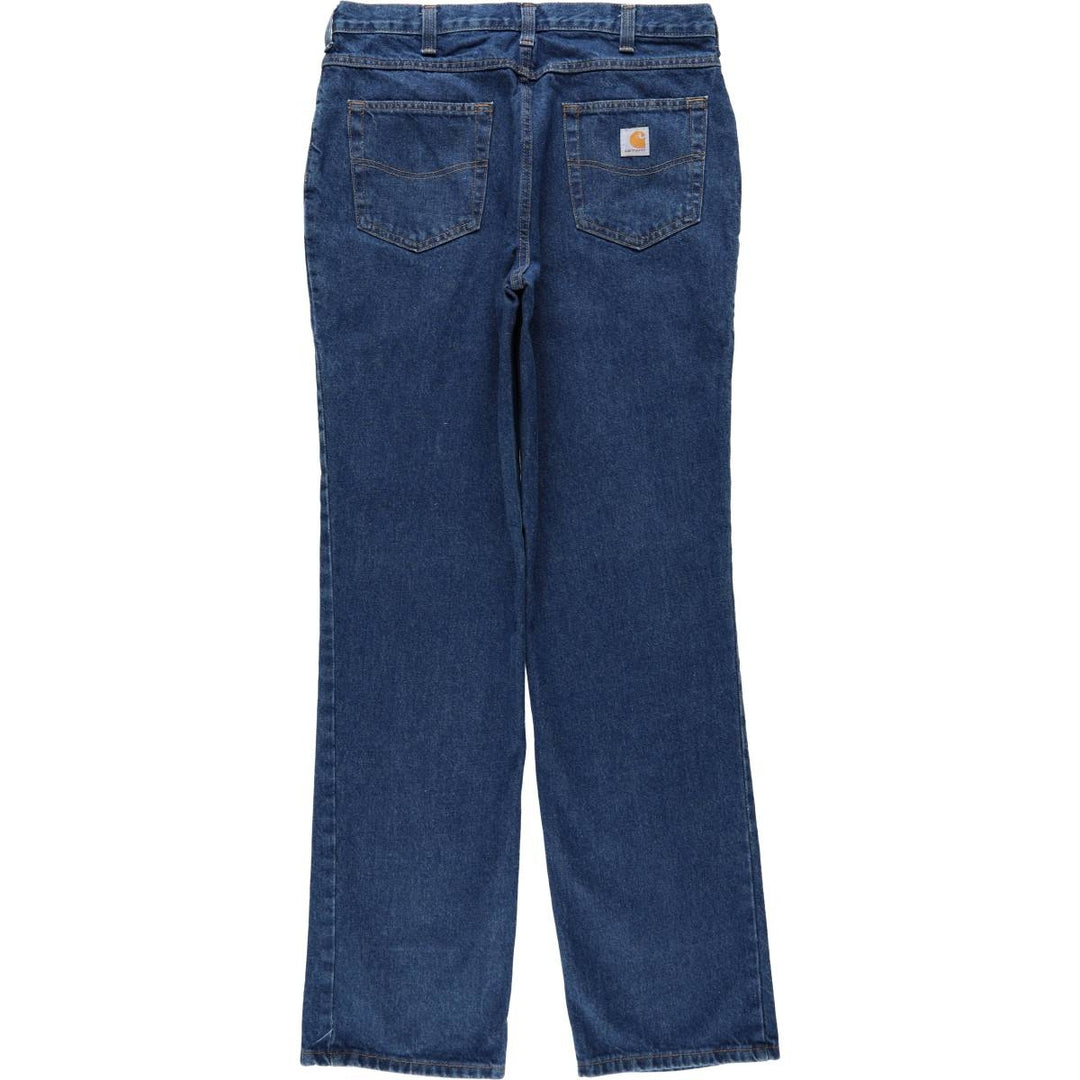Carhartt Relaxed Fit Straight Denim Pants, Men's, Size 35 cotton blue type Vintage Second Hand