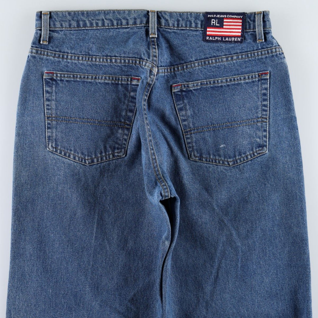 2000'S Ralph Lauren Polo Jeans Company Men's Straight Denim Pants, Size W35 cotton blue type Vintage Second Hand