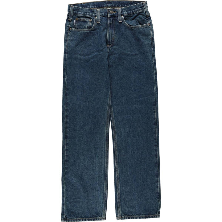 Carhartt Straight Denim Pants for Men, W32 equivalent cotton blue type Vintage Second Hand