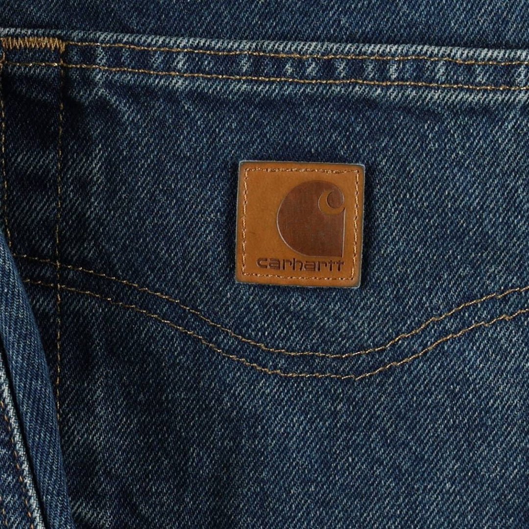 Carhartt Straight Denim Pants for Men, W32 equivalent cotton blue type Vintage Second Hand