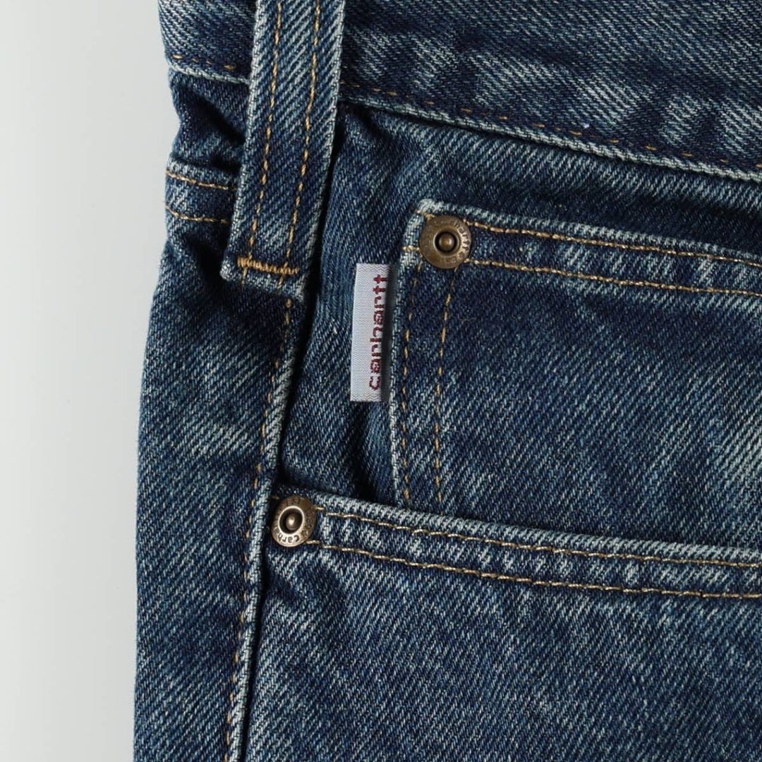 Carhartt Straight Denim Pants for Men, W32 equivalent cotton blue type Vintage Second Hand