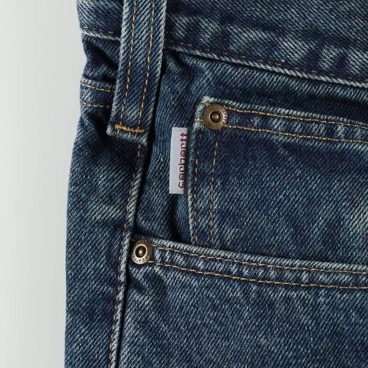 Carhartt Straight Denim Pants for Men, W32 equivalent cotton blue type Vintage Second Hand