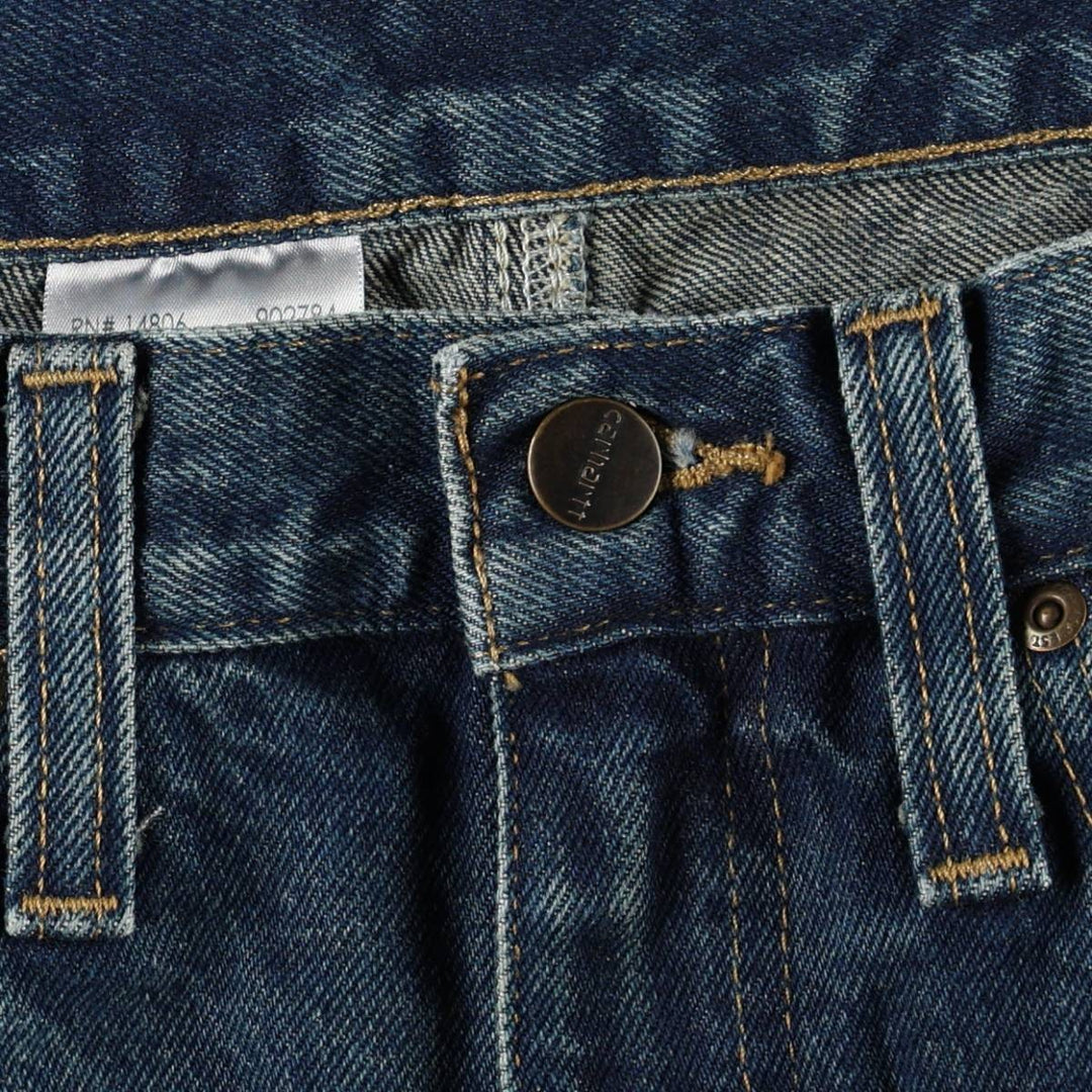 Carhartt Straight Denim Pants for Men, W32 equivalent cotton blue type Vintage Second Hand