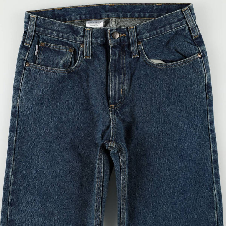 Carhartt Straight Denim Pants for Men, W32 equivalent cotton blue type Vintage Second Hand