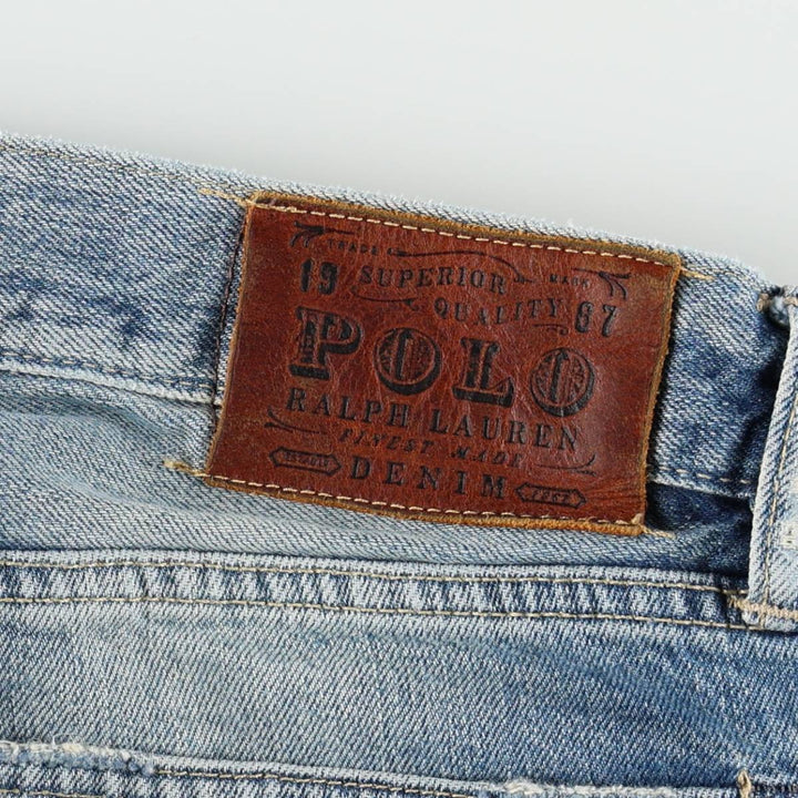 Ralph Lauren Polo Ralph Lauren Straight Denim Pants, Men's Size W36 (approx.) cotton blue type Vintage Second Hand