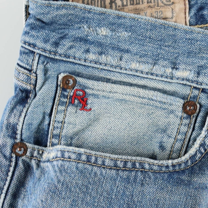 Ralph Lauren Polo Ralph Lauren Straight Denim Pants, Men's Size W36 (approx.) cotton blue type Vintage Second Hand