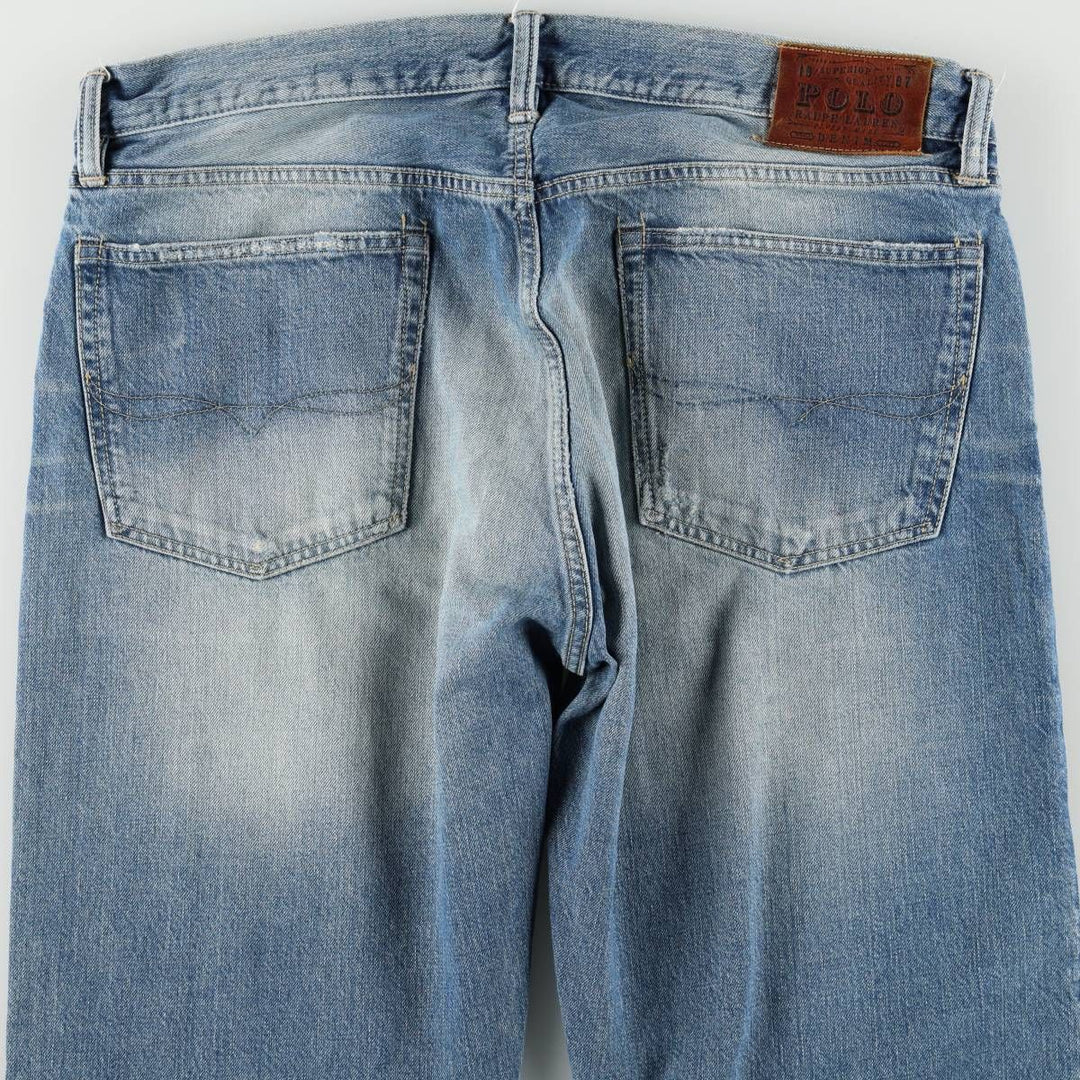 Ralph Lauren Polo Ralph Lauren Straight Denim Pants, Men's Size W36 (approx.) cotton blue type Vintage Second Hand