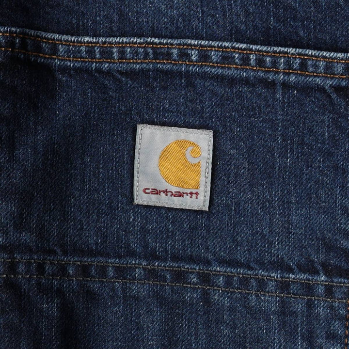 Carhartt Relaxed Fit Tapered Denim Pants for Men, W34 equivalent cotton blue type Vintage Second Hand