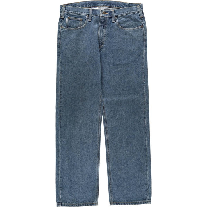 Carhartt Traditional FIT Straight Denim Pants, Men's, W36 equivalent cotton blue type Vintage Second Hand