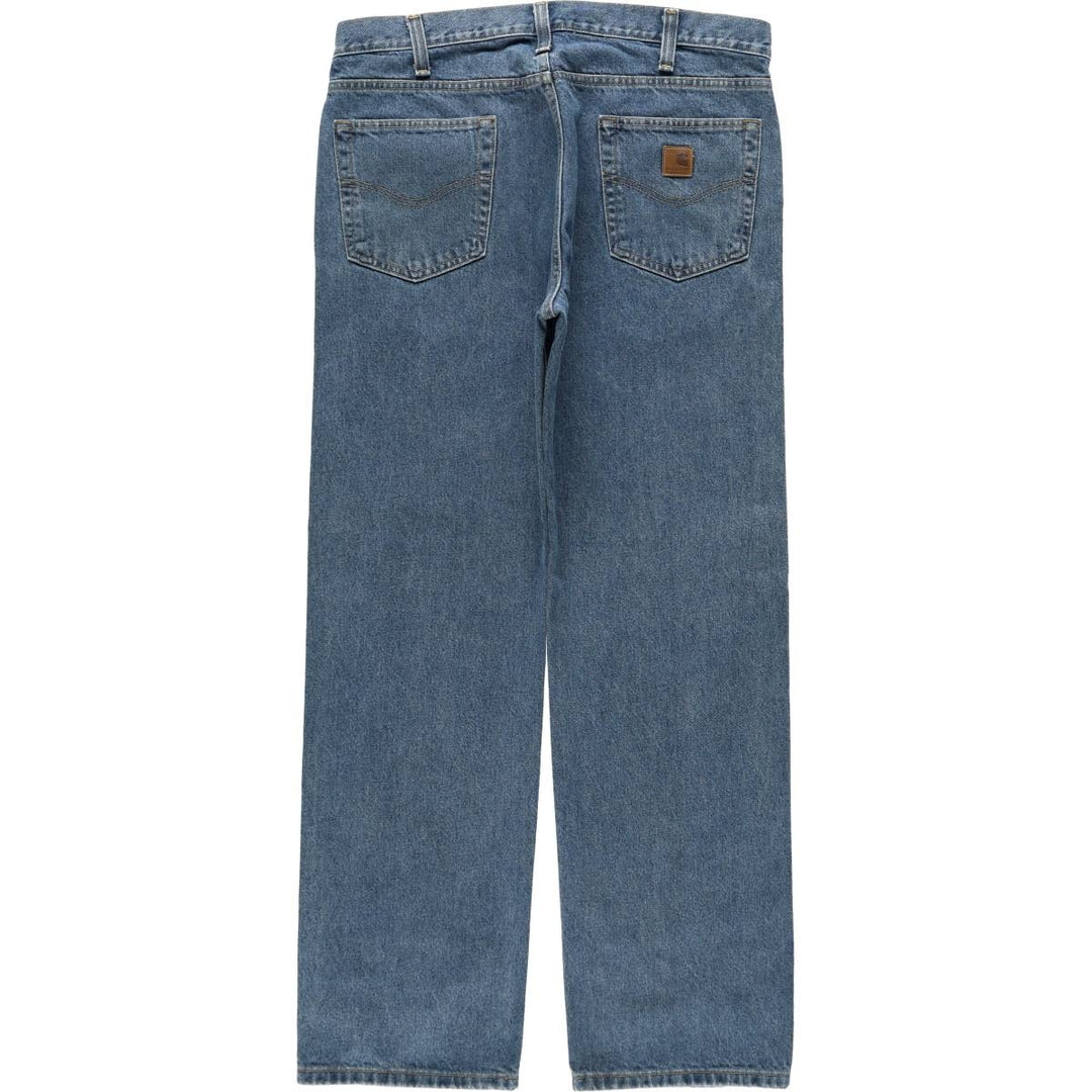 Carhartt Traditional FIT Straight Denim Pants, Men's, W36 equivalent cotton blue type Vintage Second Hand