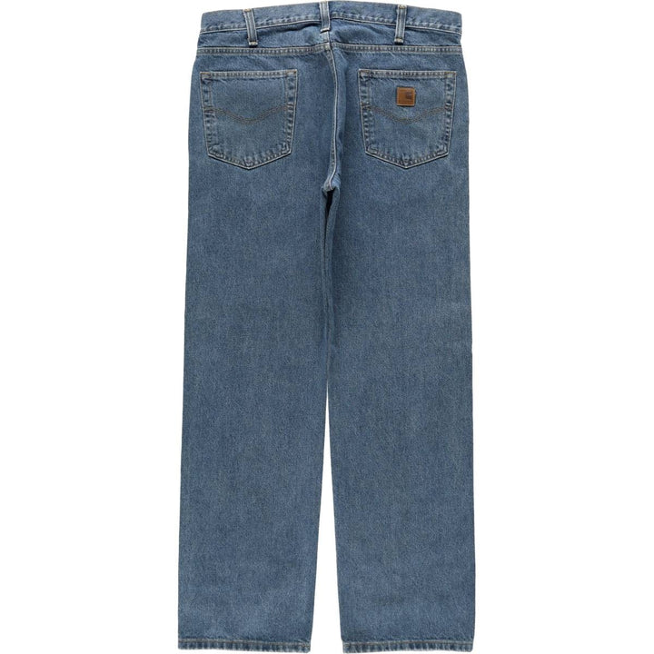 Carhartt Traditional FIT Straight Denim Pants, Men's, W36 equivalent cotton blue type Vintage Second Hand