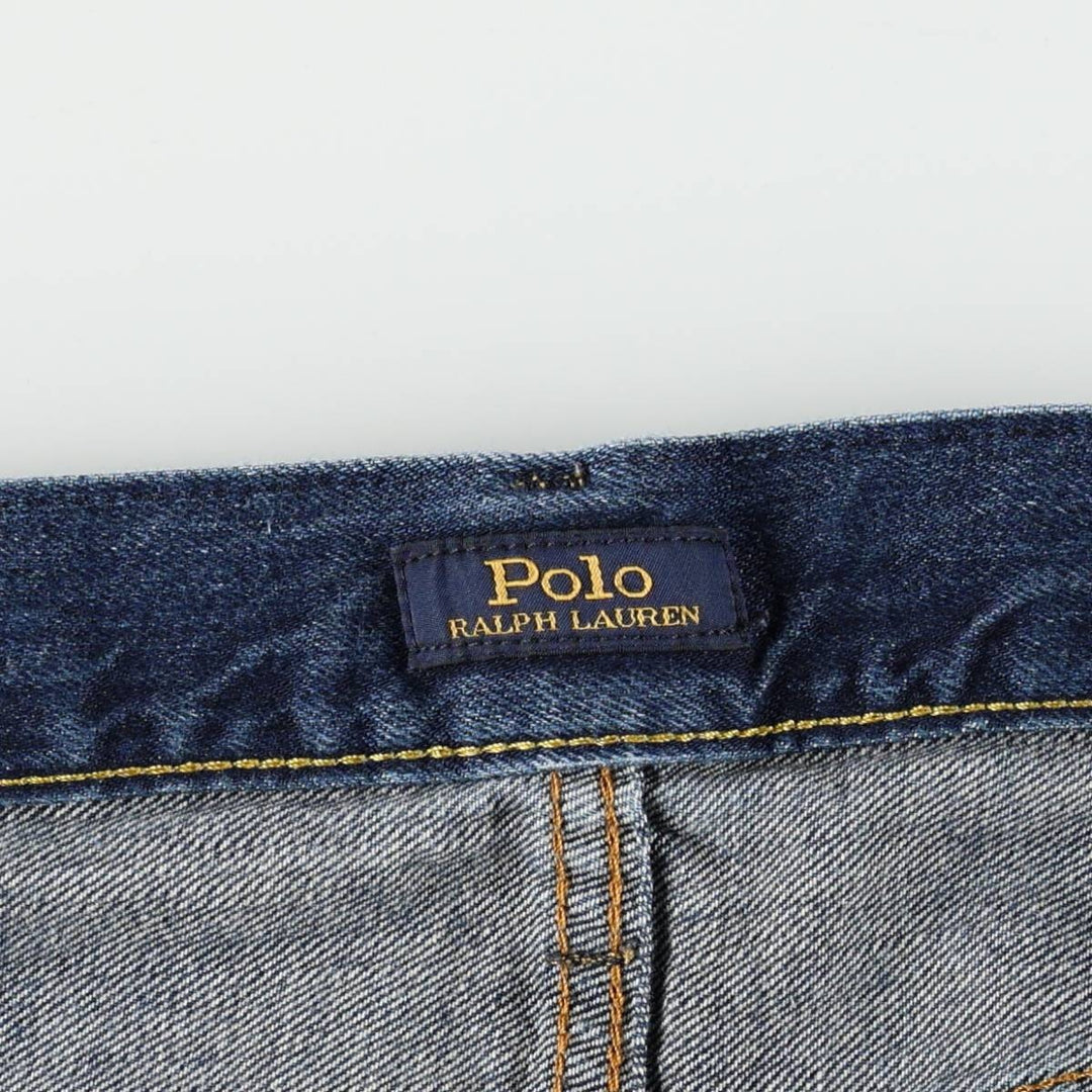 Ralph Lauren Polo Ralph Lauren Tapered Denim Pants, Men's Size W37 (approx.) cotton blue type Vintage Second Hand