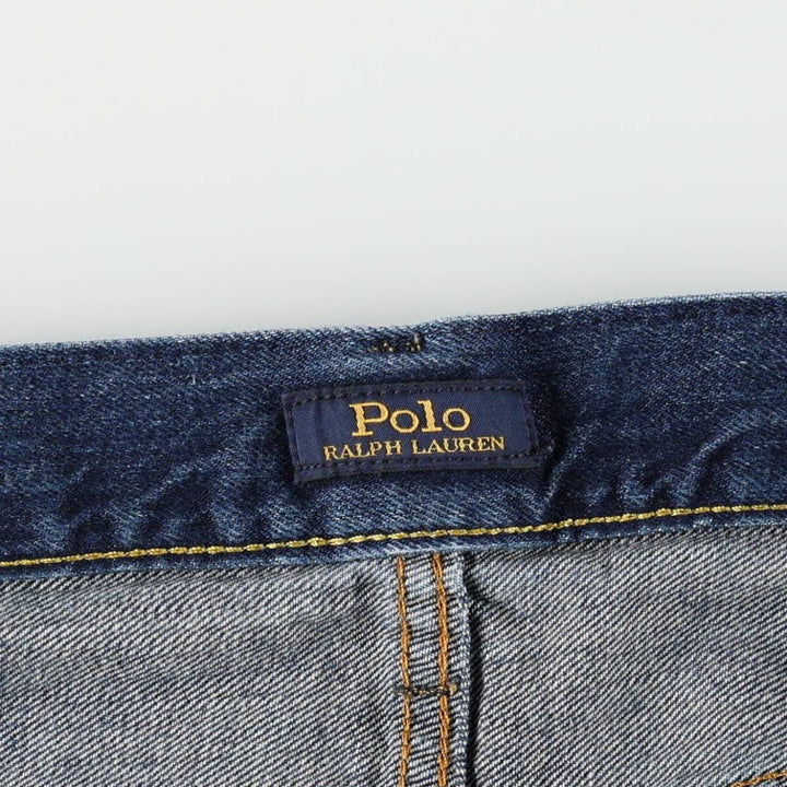 Ralph Lauren Polo Ralph Lauren Tapered Denim Pants, Men's Size W37 (approx.) cotton blue type Vintage Second Hand