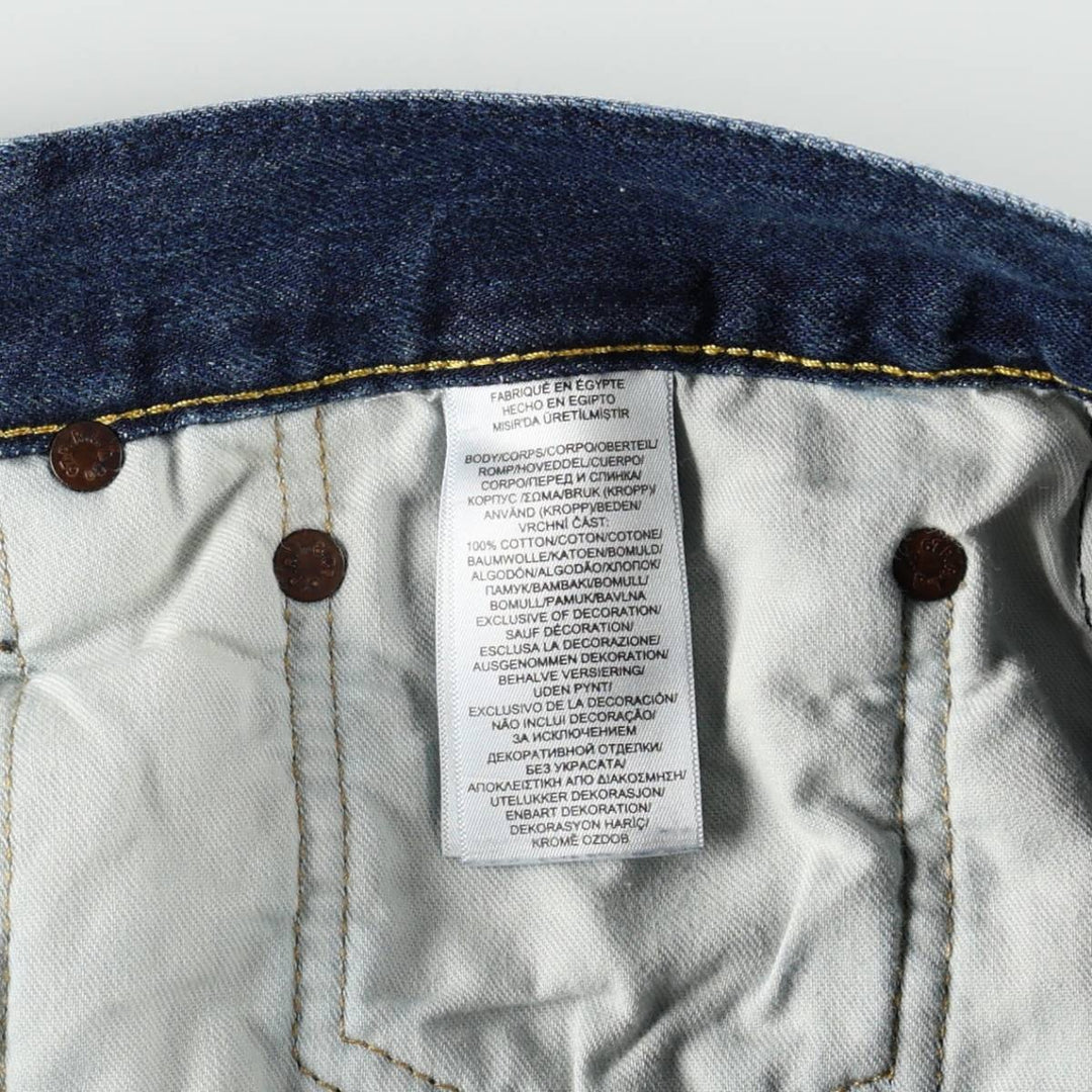 Ralph Lauren Polo Ralph Lauren Tapered Denim Pants, Men's Size W37 (approx.) cotton blue type Vintage Second Hand