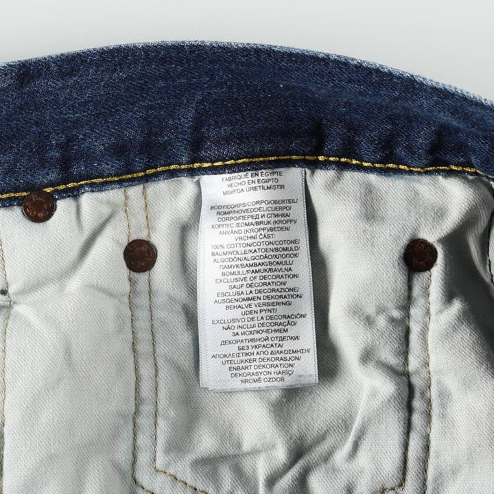 Ralph Lauren Polo Ralph Lauren Tapered Denim Pants, Men's Size W37 (approx.) cotton blue type Vintage Second Hand
