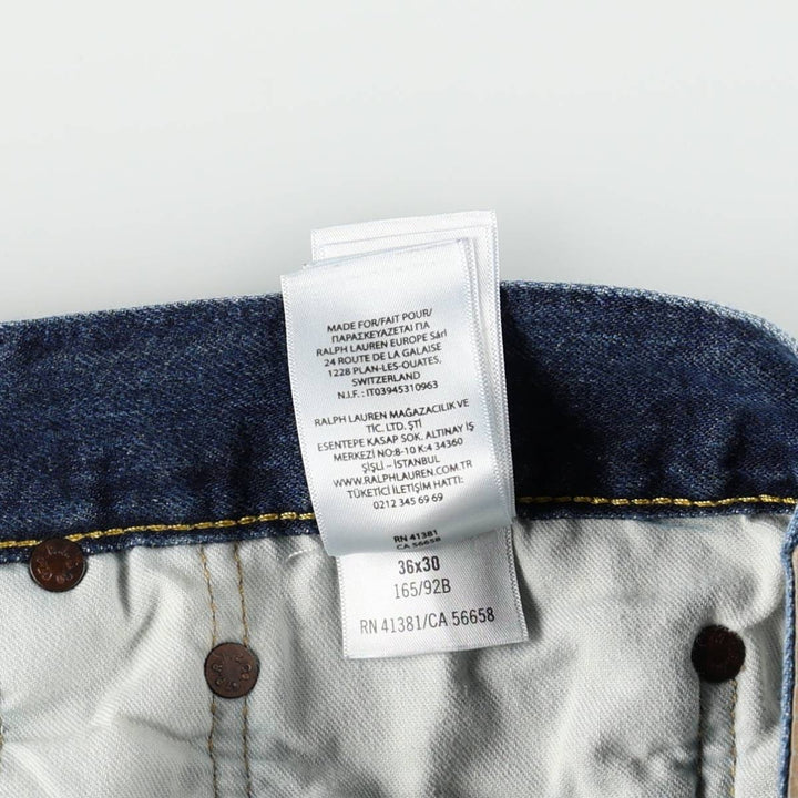 Ralph Lauren Polo Ralph Lauren Tapered Denim Pants, Men's Size W37 (approx.) cotton blue type Vintage Second Hand