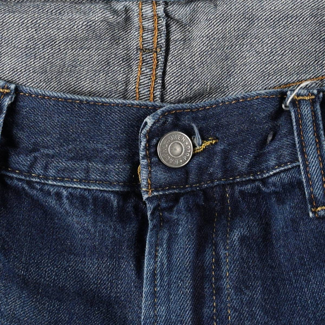 Ralph Lauren Polo Ralph Lauren Tapered Denim Pants, Men's Size W37 (approx.) cotton blue type Vintage Second Hand