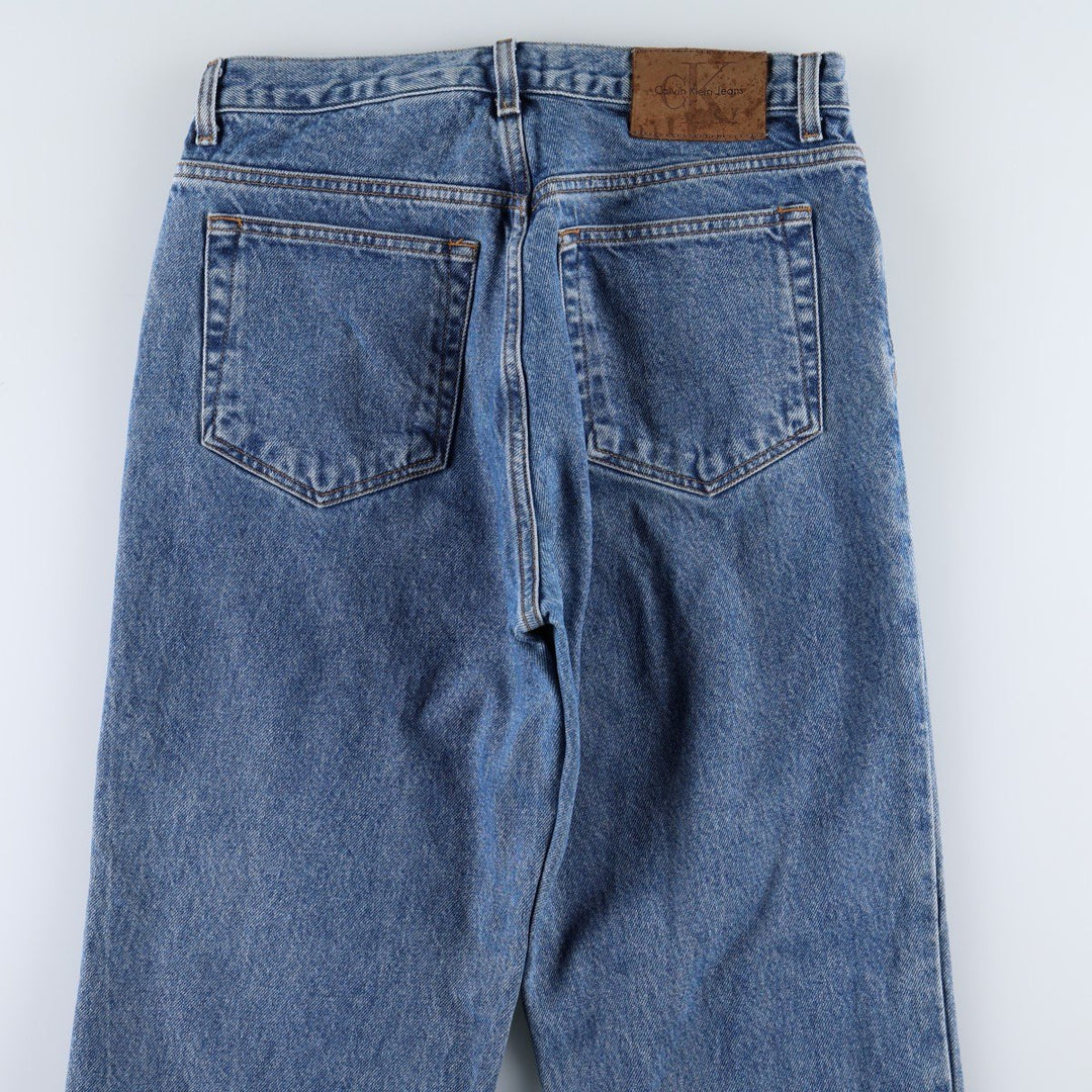 90s-00'S Calvin Klein JEANS Tapered Denim Pants Men's W31 (approx.) cotton blue type Vintage Second Hand