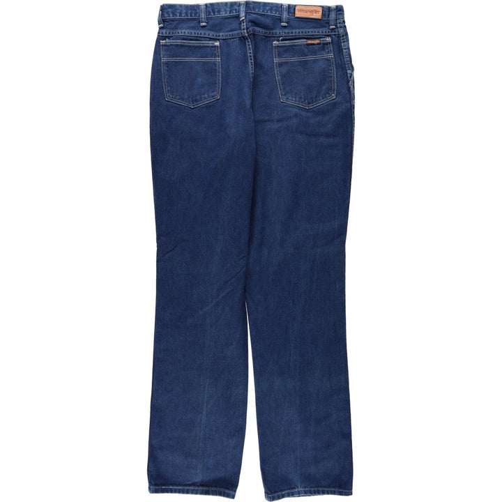 ~90'S Wrangler Regular Fit Tapered Denim Pants, Men's W35 (approx.), Vintage unclear blue type Vintage Second Hand