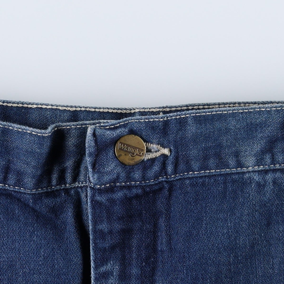 ~90'S Wrangler Regular Fit Tapered Denim Pants, Men's W35 (approx.), Vintage unclear blue type Vintage Second Hand